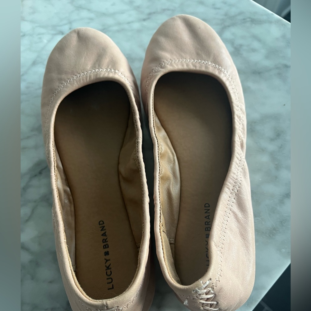 Lucky Brand Tan Leather Flats